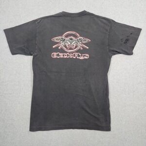 Vintage Black Flys Shirt XL Black‎ Skateboard Streetwear Chrome Mullet 90s USA